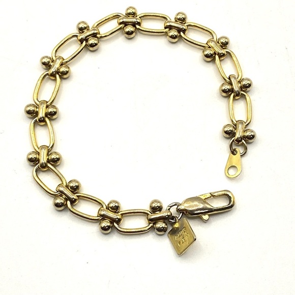 ANNE KLEIN Gold Tone Link Bracelet - Picture 2 of 7